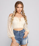 Dress up in Lovin' Lace Crochet Crop Top as your going-out dress for holiday parties, an outfit for NYE, party dress for a girls’ night out, or a going-out outfit for any seasonal event!