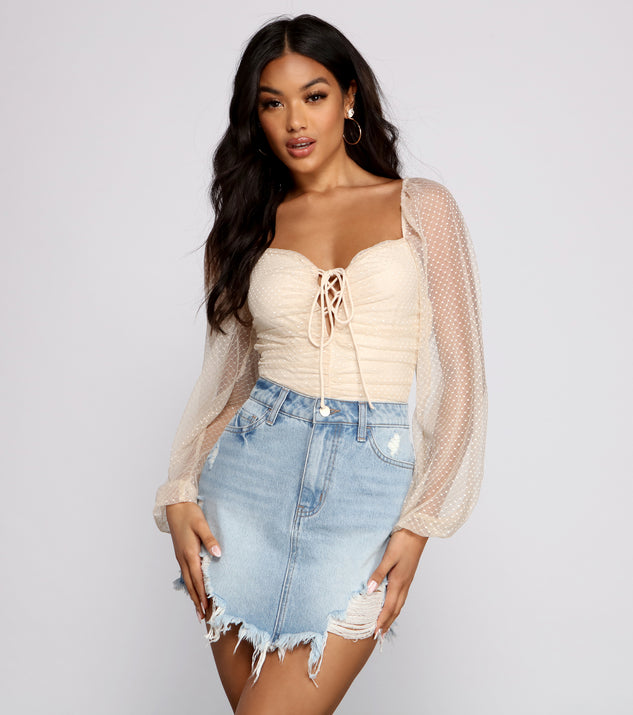 With fun and flirty details, Pretty and Poised Polka Dot Bodysuit shows off your unique style for a trendy outfit for the summer season!