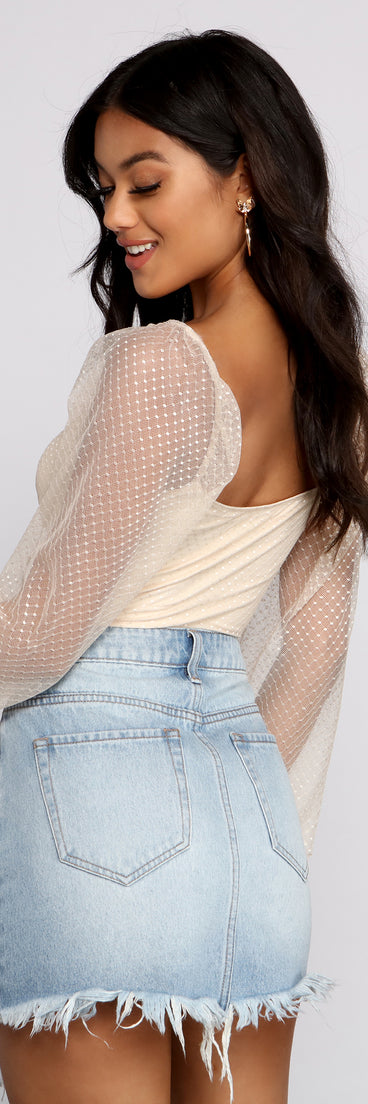 With fun and flirty details, Pretty and Poised Polka Dot Bodysuit shows off your unique style for a trendy outfit for the summer season!