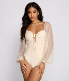 With fun and flirty details, Pretty and Poised Polka Dot Bodysuit shows off your unique style for a trendy outfit for the summer season!