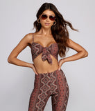 Bold Boho Vibes Tie Front Top is a trendy pick to create 2023 festival outfits, festival dresses, outfits for concerts or raves, and complete your best party outfits!