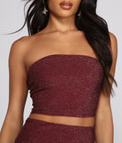 With fun and flirty details, Glitter And Glam Cropped Tube Top shows off your unique style for a trendy outfit for the summer season!
