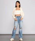 With fun and flirty details, Trendsetting Babe Cropped Tank shows off your unique style for a trendy outfit for the summer season!