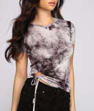 With fun and flirty details, Ready To Ruche Tie Dye Top shows off your unique style for a trendy outfit for the summer season!