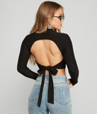 With fun and flirty details, Second Look Open Back Crop Top shows off your unique style for a trendy outfit for the summer season!