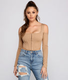 With fun and flirty details, She's So Trendy Corset Crop Top shows off your unique style for a trendy outfit for the summer season!
