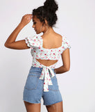 With fun and flirty details, Blooming Beauty Floral Crop Top shows off your unique style for a trendy outfit for the summer season!