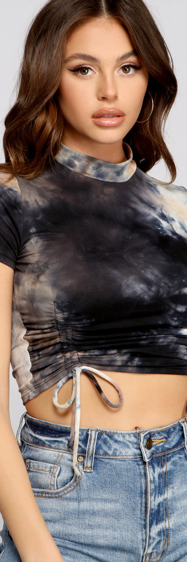 With fun and flirty details, Casual-Chic Tie-Dye Top shows off your unique style for a trendy outfit for the summer season!