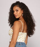 With fun and flirty details, Such A Darling Floral Crop Top shows off your unique style for a trendy outfit for the summer season!