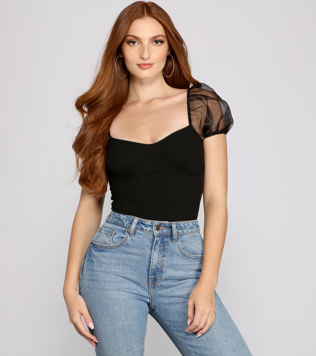 Dress up in Add Some Flair Puff Sleeve Bodysuit as your going-out dress for holiday parties, an outfit for NYE, party dress for a girls’ night out, or a going-out outfit for any seasonal event!