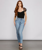 With fun and flirty details, Add Some Flair Puff Sleeve Bodysuit shows off your unique style for a trendy outfit for the summer season!