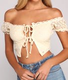 With fun and flirty details, Dainty Detailed Lace Crop Top shows off your unique style for a trendy outfit for the summer season!