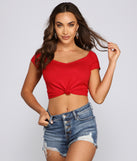 With fun and flirty details, Sweet And Simple Crop Top shows off your unique style for a trendy outfit for the summer season!