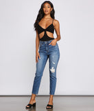 With fun and flirty details, Basic Ribbed Knit Cutout Bodysuit shows off your unique style for a trendy outfit for the summer season!