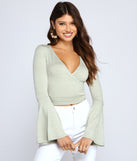 With fun and flirty details, Add Some Flair Wrap-Front Top shows off your unique style for a trendy outfit for the summer season!
