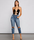With fun and flirty details, Sultry Details Chainlink Bodysuit shows off your unique style for a trendy outfit for the summer season!