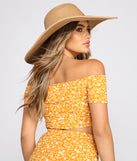 With fun and flirty details, Floral Sensation Off-The-Shoulder Top shows off your unique style for a trendy outfit for the summer season!