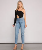With fun and flirty details, Sleek And Stunning One Shoulder Cutout Bodysuit shows off your unique style for a trendy outfit for the summer season!