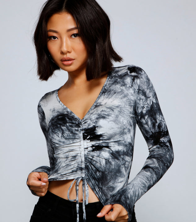 Splash of Color Tie-Dye Crop Top is a trendy pick to create 2023 festival outfits, festival dresses, outfits for concerts or raves, and complete your best party outfits!