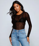 With fun and flirty details, Chillingly Chic Sheer Mesh Bodysuit shows off your unique style for a trendy outfit for the summer season!