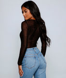With fun and flirty details, Chillingly Chic Sheer Mesh Bodysuit shows off your unique style for a trendy outfit for the summer season!