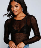 With fun and flirty details, Chillingly Chic Sheer Mesh Bodysuit shows off your unique style for a trendy outfit for the summer season!
