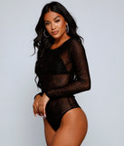 With fun and flirty details, Chillingly Chic Sheer Mesh Bodysuit shows off your unique style for a trendy outfit for the summer season!