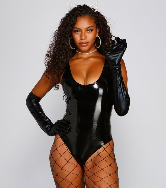With fun and flirty details, Dangerous Woman Faux Leather Bodysuit shows off your unique style for a trendy outfit for the summer season!