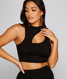 With fun and flirty details, Vacay Vibes Cutout Crop Top shows off your unique style for a trendy outfit for the summer season!