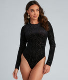 With fun and flirty details, Sheer Perfection Mesh Flocked Bodysuit shows off your unique style for a trendy outfit for the summer season!