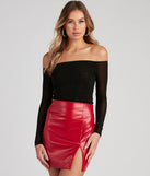 With fun and flirty details, Make It Shine Off-The-Shoulder Top shows off your unique style for a trendy outfit for the summer season!