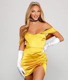You’ll look stunning in the Enchanting Timeless Beauty Satin Bustier when paired with its matching separate to create a glam clothing set perfect for a New Year’s Eve Party Outfit or Holiday Outfit for any event!