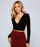 Chic Basic Long Sleeve Crop Top is a trendy pick to create 2023 festival outfits, festival dresses, outfits for concerts or raves, and complete your best party outfits!