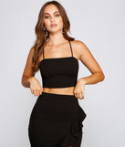 You’ll look stunning in the Bring That Knit Crop Top when paired with its matching separate to create a glam clothing set perfect for parties, date nights, concert outfits, back-to-school attire, or for any summer event!