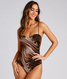 With fun and flirty details, Sweet Chic Style Swirl Mesh Bodysuit shows off your unique style for a trendy outfit for the summer season!