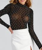 With fun and flirty details, Lady Of Pearl Mock Neck Bodysuit shows off your unique style for a trendy outfit for the summer season!