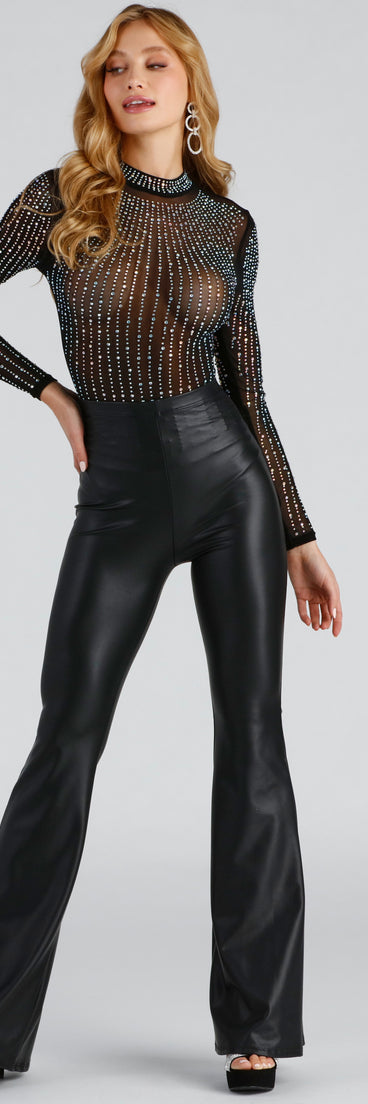 Bling The Glamour Mesh Bodysuit helps create the best bachelorette party outfit or the bride's sultry bachelorette dress for a look that slays!