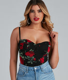 Fall In Love With Floral Bodysuit helps create the best bachelorette party outfit or the bride's sultry bachelorette dress for a look that slays!