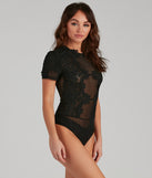 With fun and flirty details, Dark Romance Crochet Mesh Bodysuit shows off your unique style for a trendy outfit for the summer season!