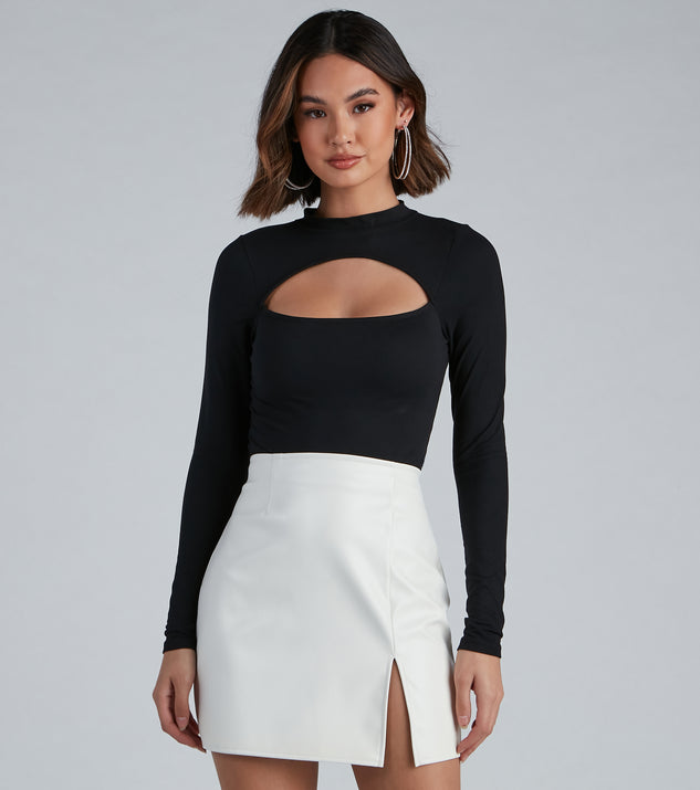 Keeping It Chic Cutout Top creates the perfect New Year’s Eve Outfit or new years dress with stylish details in the latest trends to ring in 2023!