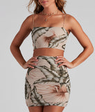 With fun and flirty details, Tropical Toucan Mesh Crop Top shows off your unique style for a trendy outfit for the summer season!