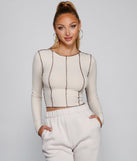 With fun and flirty details, Keepin' Knit Trendy Crop Top shows off your unique style for a trendy outfit for the summer season!