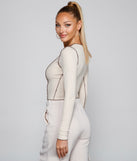 With fun and flirty details, Keepin' Knit Trendy Crop Top shows off your unique style for a trendy outfit for the summer season!