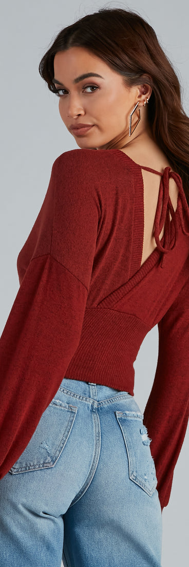 With fun and flirty details, Effortless Perfection Surplice Sweater shows off your unique style for a trendy outfit for the summer season!