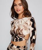 Dress up in Trendy Behavior Cutout Crop Top as your going-out dress for holiday parties, an outfit for NYE, party dress for a girls’ night out, or a going-out outfit for any seasonal event!