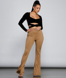 With fun and flirty details, A Trendy Look Velvet Crop Top shows off your unique style for a trendy outfit for the summer season!
