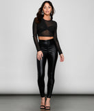 With fun and flirty details, Glitter Goals Sheer Mesh Crop Top shows off your unique style for a trendy outfit for the summer season!