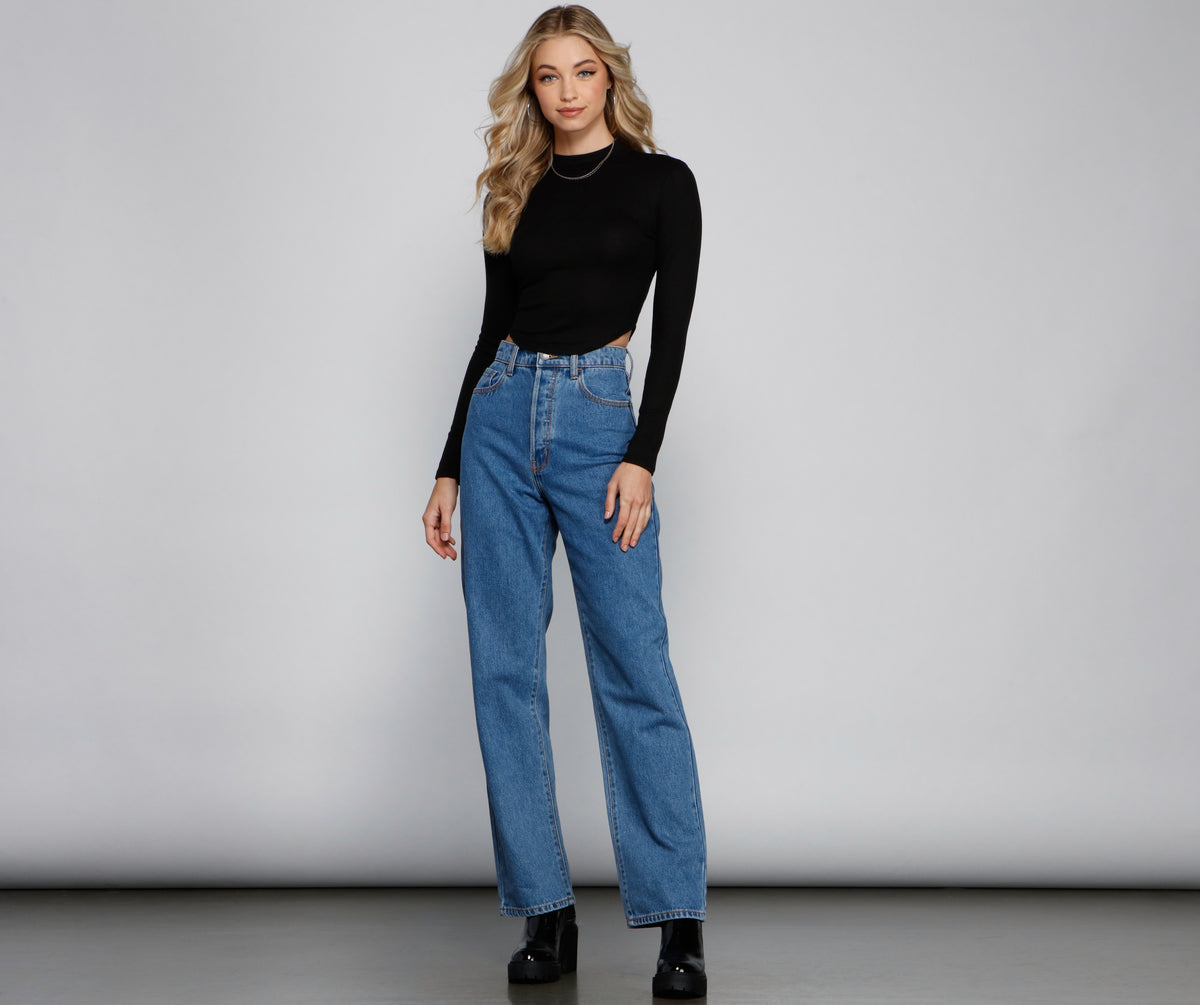 Layer On The Basics Mock Neck Top & Windsor