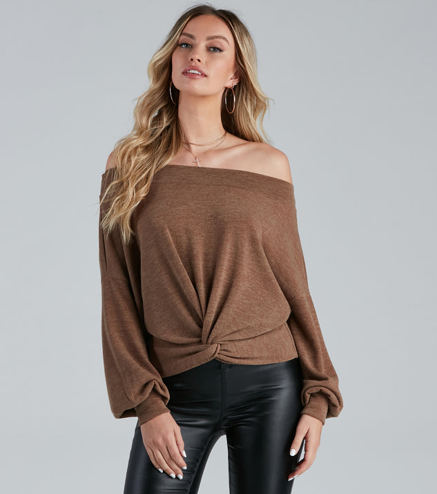 With fun and flirty details, Casually Elevated Off-The-Shoulder Top shows off your unique style for a trendy outfit for the summer season!