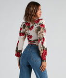 With fun and flirty details, Fall Blooms Floral Surplice Top shows off your unique style for a trendy outfit for the summer season!